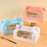 Buy cheap Sustainable Doughnut Cake Bakery Box Packaging Transparent Window Personalized from wholesalers