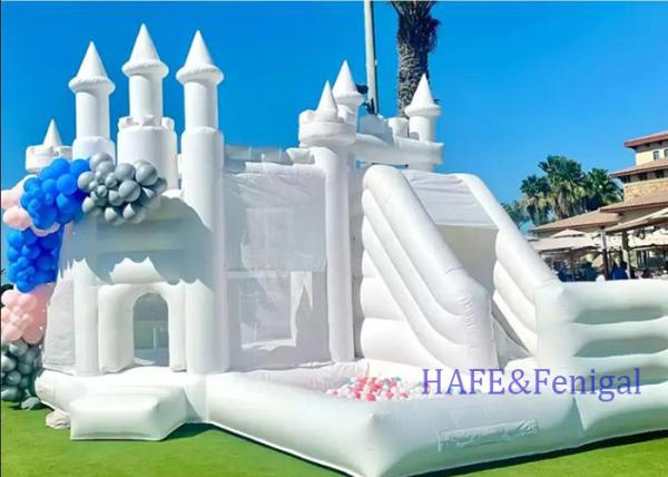 Buy cheap Princess Inflatable Trampoline Slide White Bounce House Jumping Castle for Inflatable Bouncer from wholesalers