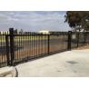 Buy cheap Customized Black Zinc Steel Metal Garrison Fence Panels Maintenance Free from wholesalers