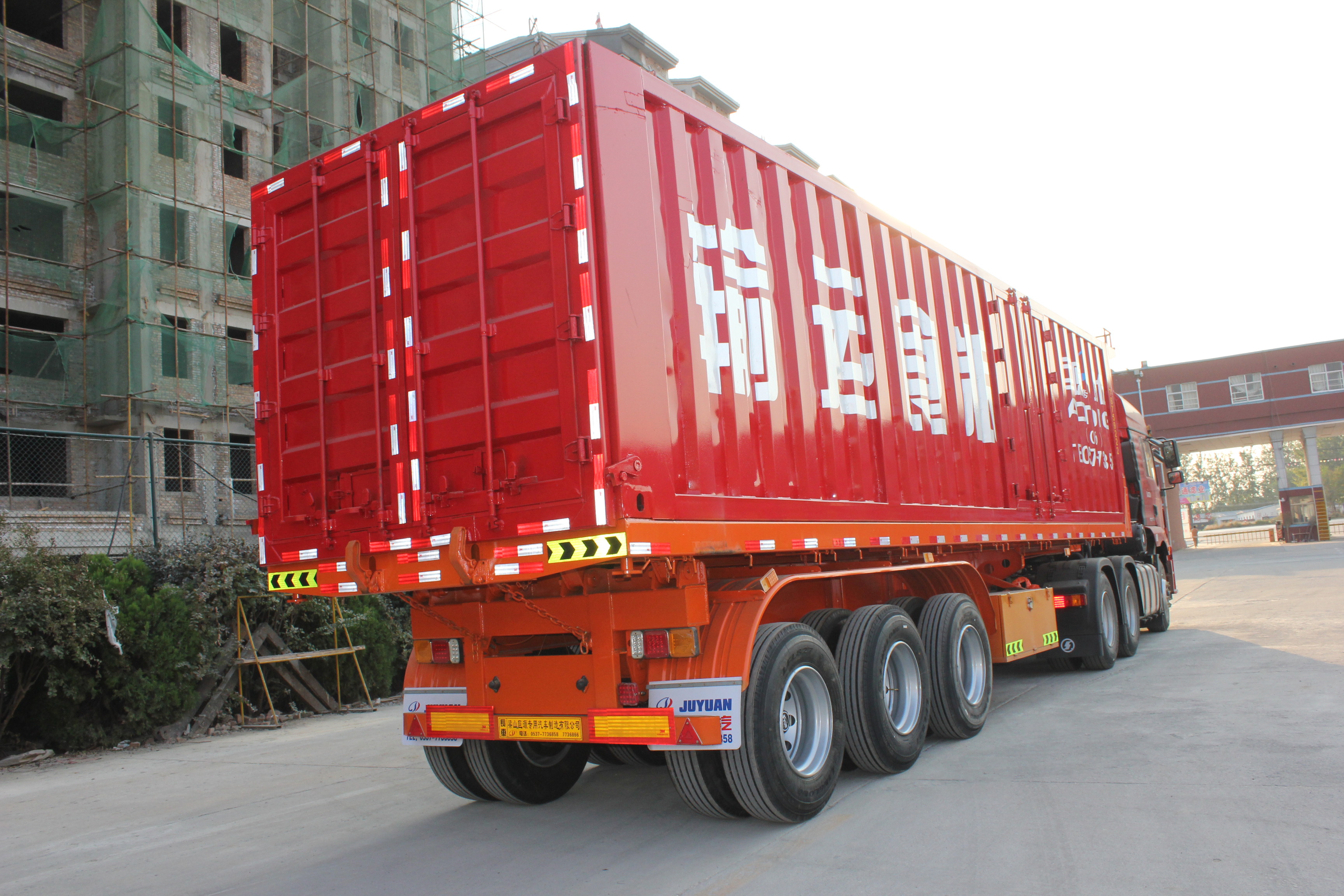 40 Ton Dump Truck Tractor Tipper Trailer Semi-Trailer Sales for Tractor Rim 9.00-22.5