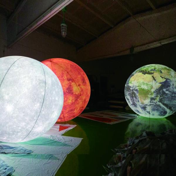 Buy cheap Hot selling inflatable helium balloon PVC white with logo and led light from wholesalers