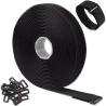 Buy cheap Customized Black Nylon Hook Loop Band Self Adhesive Velcro Straps from wholesalers