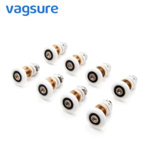 Wholesale 19-27MM Diameter Sliding Glass Shower Door Hardware Rollers Nylon / Brass Material from china suppliers