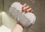Girl's dinner clutch shiny diamond combo lightweight style evening bag
