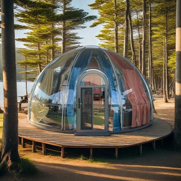 Modern Style Clear Polycarbonate Bubble House Insulated Prefab Picnic Dome Tent