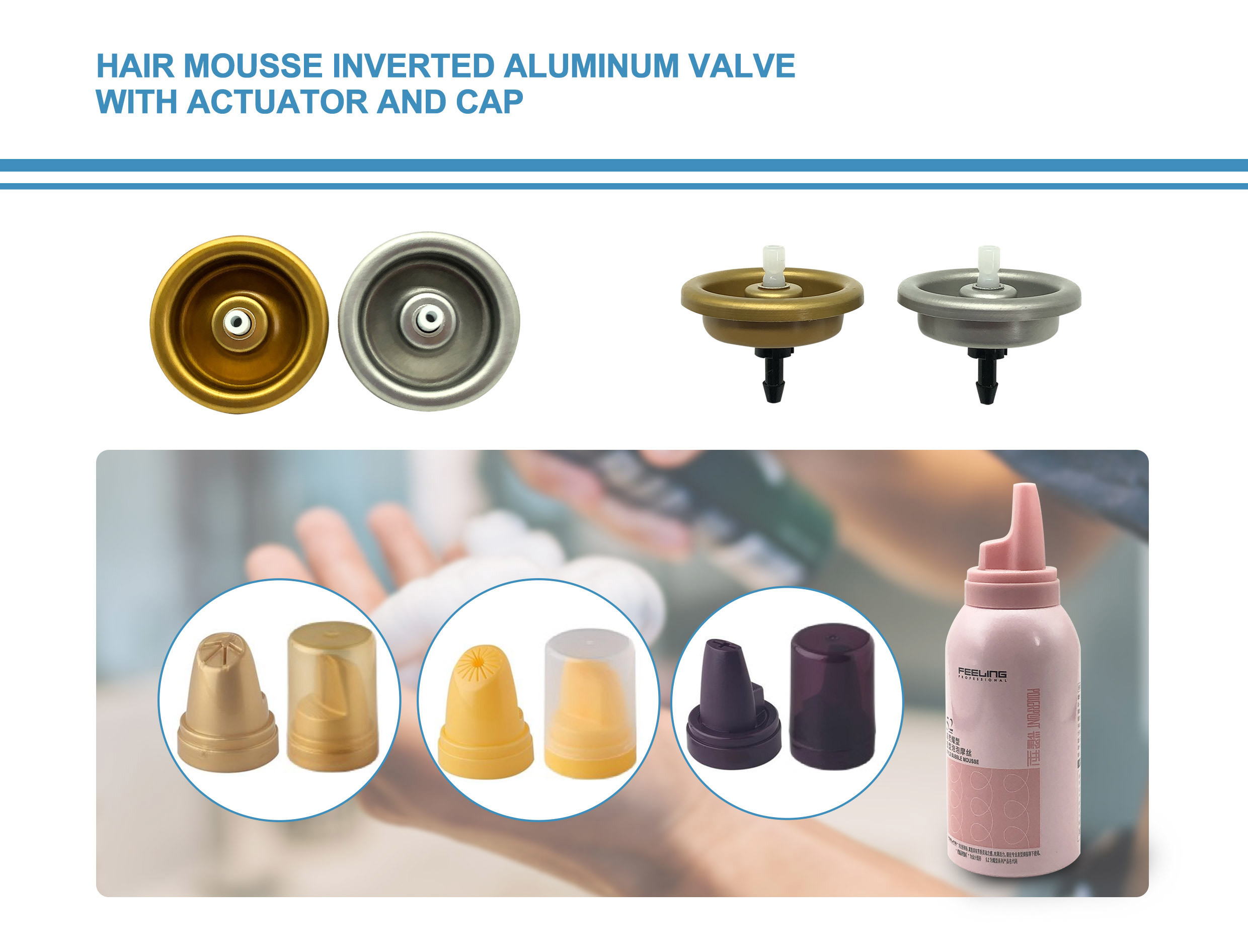 Hair Mousse Aerosol Pump for Curly Hair - Defined Curls, Smooth Application