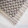 Buy cheap Diamond Mesh Metal Curtain Room Divider Jumao Sprial Decorative Metal Drapery from wholesalers