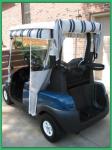 Track Style Golf Cart Enclosures 3 Sided Nylon Golf Cart Covers Light Weigh