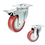 5 Inch Rigid Wheel Top Plate Pvc Anti Entanglement Medium Duty Casters Suppliers