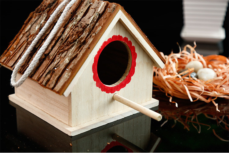 Fortune Paulownia Wooden Bird Nesting Box Wooden Crafts Supplies