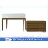 Buy cheap Simple Wood Matte Brown Jewelry Showcase Display Mirror S / S + Brown Color from wholesalers
