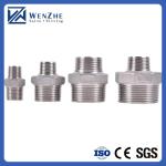 304/316L Stainless Steel BSP/NPT Male Thread Hexagonal Nipple for Water Media 1