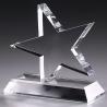 Buy cheap Star Shape Corporate Acrylic Award , Custom Engraving Acrylic Plaque With Stand from wholesalers