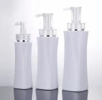 Plastic Cosmetic Pink Shampoo Bottles Square Body Lotion Packaging