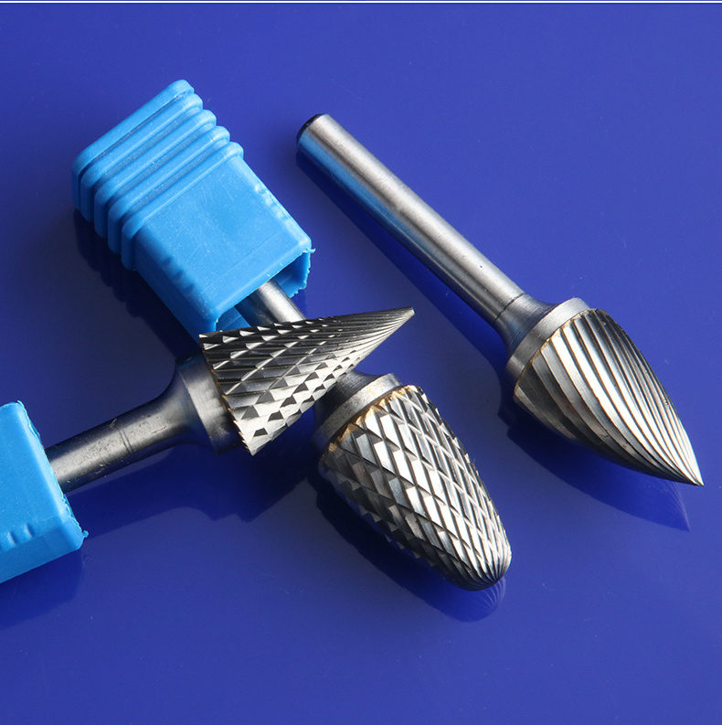 Power Tools 6.35mm Shank Dia Burr Carbide File Tungsten 10PCS Carbide Rotary Set Sf-5 Tungsten Carbide Burrs Set