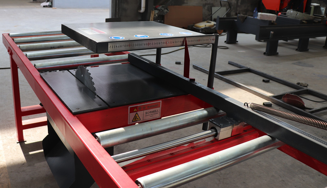 Single circular blade edger cutting saw, Wood slab edgers saw mill machine