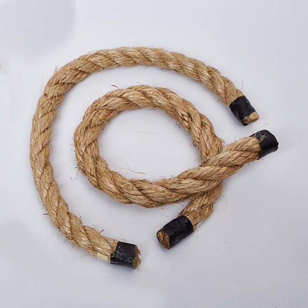 Buy cheap Natural Fiber Thick Manila 3 Strand Polyester Rope Braided Jacket Cover from wholesalers