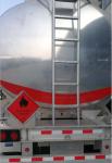 Aluminum 42000L Oil Tank Trailer , Diesel Fuel Tank Trailer With Two Compartment