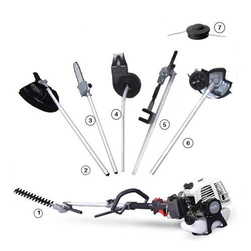 Buy cheap Grass trimmers Gardening Machines 7 in 1 Multifunction Petrol Brush Cutter from wholesalers