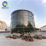 Enamel Coated Bolted Steel Water Storage Tanks Cylindrical Shape Modular Design