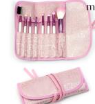 GMPC 8pcs Pink Makeup Brush Set Wood Handle Custom Laser Logo