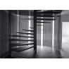 Buy cheap Home Decoration Walnut Wooden Spiral Staircase With Cable Railing , Uninterrupted View from wholesalers