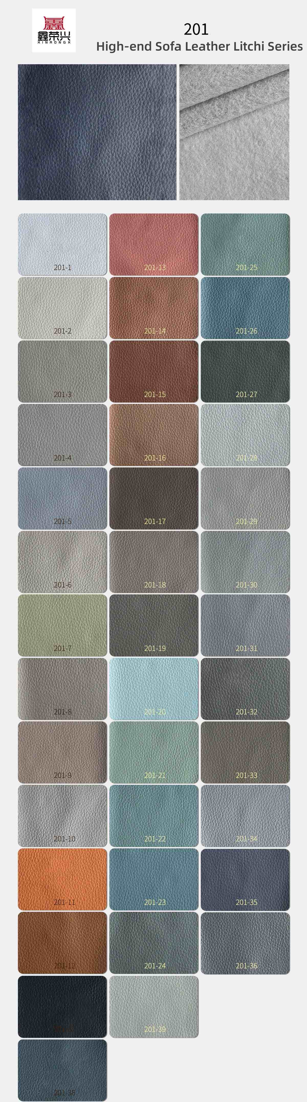 High End PVC Sofa Leather 1.0mm Thickness Furniture Litchi Faux Leather