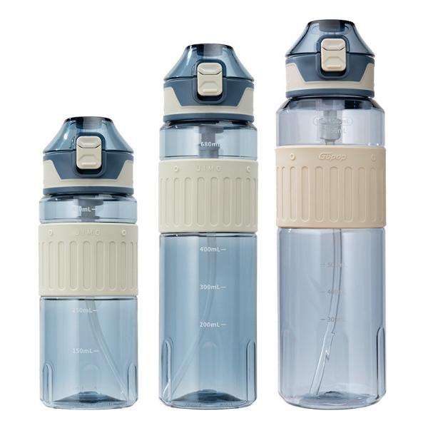 Buy cheap 550ml Team Hygiene Personalised Sports Drink Bottles With Straw Carry Strap from wholesalers