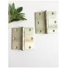 Buy cheap Satin Nickel Ball Bearing Door Hinges , 2 Bb Bearing Gate Hinges Steel Circle Flat Head Polished from wholesalers