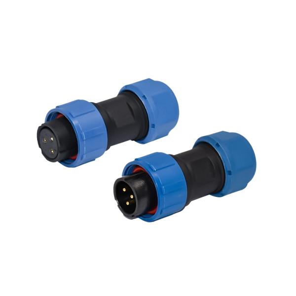 Buy cheap 500V Waterproof Power Connector Male To Female IP68 SP17 Straight Assembly Connector from wholesalers