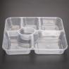 Buy cheap 4 Compartments Disposable Food Containers Pp Restaurant Plastic Lunch Box from wholesalers