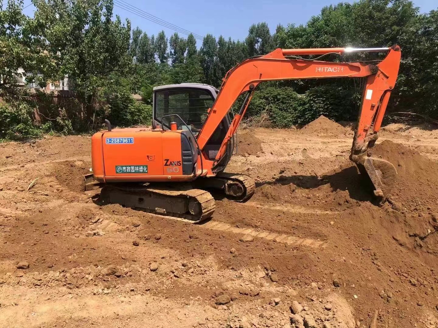 Powerful Engine Power System , Excellent Japanese Hitachi ZX60 Excavator