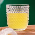 11 Oz Hobnail Embossed Drinking Glasses Tumblers Transparent 315ml Old Fashioned