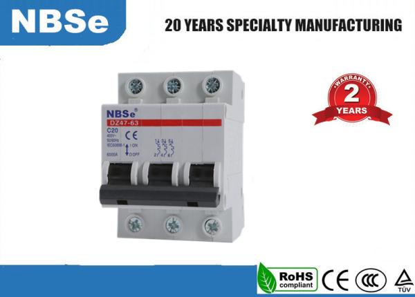 Buy cheap NBSe DZ47 Electrical Mcb Switch , D Curve Circuit Breaker IEC60898 Standard from wholesalers
