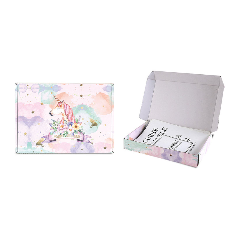 Custom Foldable Paperboard Mailer Gift Airplane Box for Clothing T-Shirt Packaging