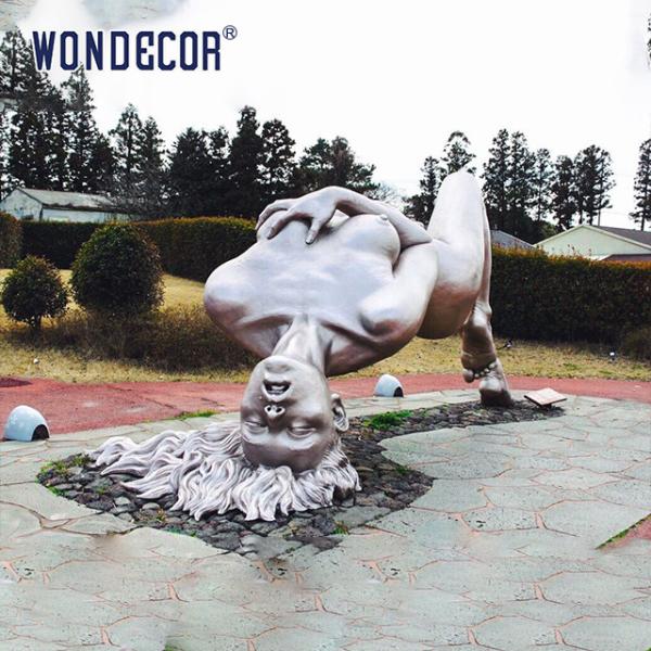 Buy cheap Outdoor Park Large Cast Stainless Steel Sculpture Metal Reclining Naked Beauty from wholesalers