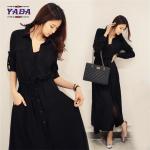 Plus size vestidos casuales linen elegant lady women autumn dress ladies ready
