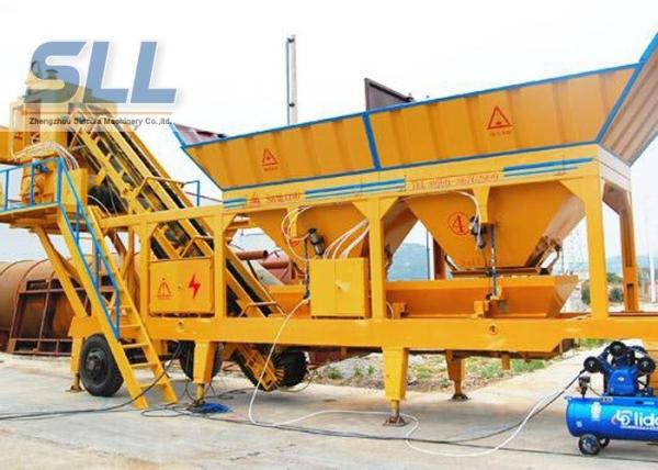 Buy cheap Twin Shaft Mini Mobile Concrete Batching Plant For Construction Machinery from wholesalers