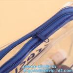 Soft PVC EVA Clear Plastic Vinyl Cosmetic Packaging Bag with Zipper, makeup