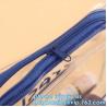 Buy cheap Soft PVC EVA Clear Plastic Vinyl Cosmetic Packaging Bag with Zipper, makeup pouch transparent PVC clear cosmetic bags from wholesalers