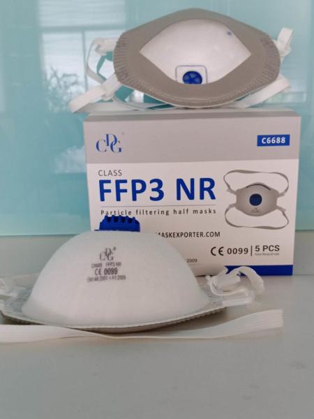 Buy cheap BFE 99% Anti Dust Headwear 4 Ply CE FFP3 Cup Face Mask from wholesalers