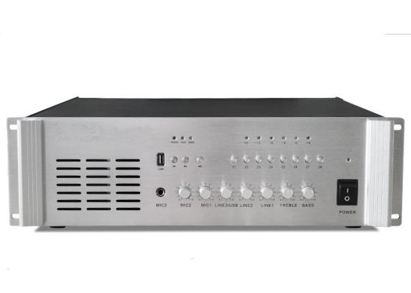 Buy cheap 120V - 240V Rated Output PA System Amplifier 800W Fixed Pressure Amplifier from wholesalers