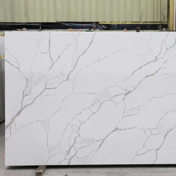 Buy cheap Calcatta Color Artificial Quartz Stone Slabs 3200x1600mm For Kitchen Countertops Bathroom Vanity Tops from wholesalers