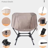 Buy cheap Square Structure Beach Fishing Moon Saucer Camping Chair Lightweight Iron Tube product