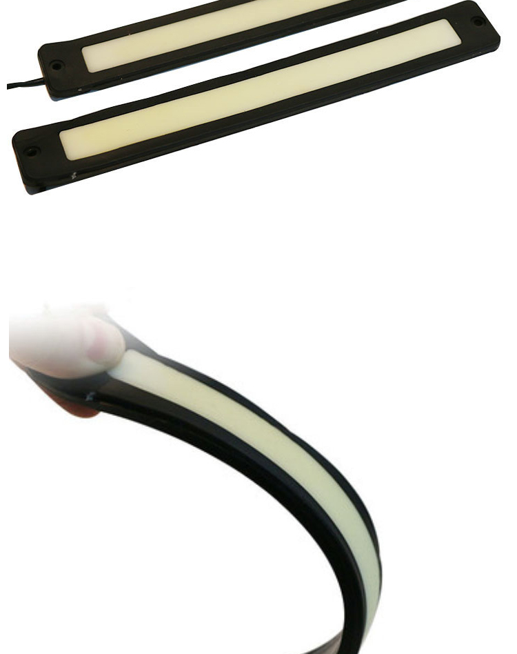 Daytime Drl Driving Car Headlight Led Tube Strip Cob 12V