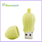 Peanut Shell PVC Plastic Customized USB Flash Drive 4GB 8GB 4.3x1.3cm