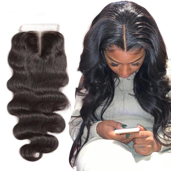 Buy cheap Natural Baby Hair 4X4 Lace Top Closure Hair Extensions 18 Inch OEM from wholesalers