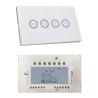 Buy cheap 3gang Standard TUYA WIFI Smart Wall Light Switch Fireproof ABS Plastic Material from wholesalers