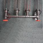 Industry wind amercian vintage style pipe wall lamp steam punk lamp (WH-VR-37）