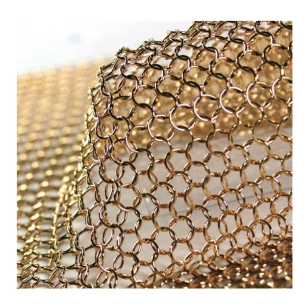 Buy cheap Stainless Steel Ring Mesh Curtain With 2.2kg/m2 Weight from wholesalers